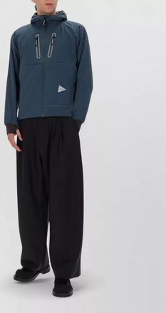 And Wander hooded jacket featuring zip pockets