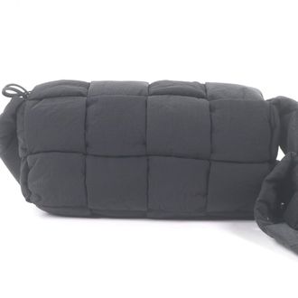 Bottega Veneta Black Nylon Shoulder Bag Sling Bag (Pre-Owned)