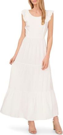 CeCe by Cynthia Steffe Tiered Maxi Dress in New Ivory at Nordstrom Rack, Size X-Small