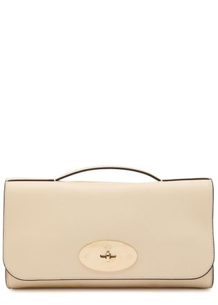 Mulberry Lily Vesta Nappa Leather Clutch - White - One Size