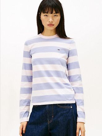 Tommy Hilfiger Flag Embroidery Jersey Long Sleeve T-Shirt