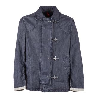 Fay 4 Ganci Jacket - Heren - Spijkerjassen - Blauw - M - Katoen - Jassen