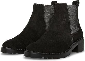 Steve Madden Dorothea Boots Womens Black Suede Round Toe Bootie HTAT401
