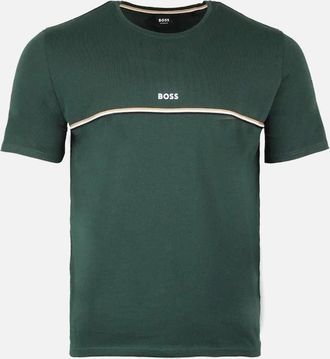 HUGO BOSS Mens BOSS Unique T-Shirt, Green - Size: 40