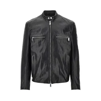 Dsquared2 Leather Biker jacket Man 50