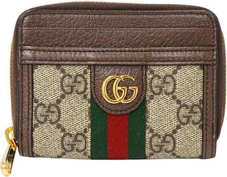 Gucci Brown Gg Supreme Coin Purse/Coin Case (Pre-Owned)