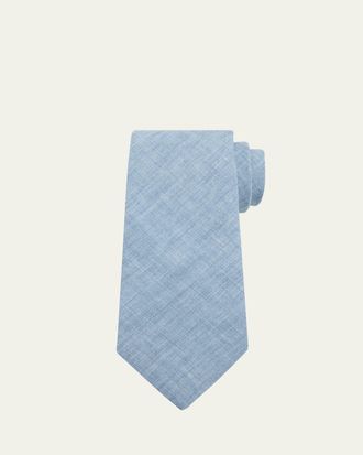 Ralph Lauren Purple Label Mens Delave Linen-Blend Tie