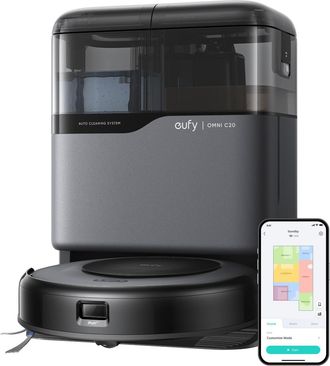 Caso Eufy Omni C20 Robot Aspirador Negro 7000 Pa