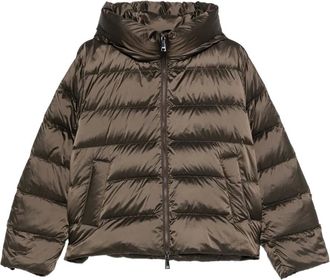 Seventy Giacca trapuntata con cappuccio - Marrone