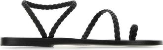 Ancient Greek Sandals Black Eleftheria Sandals