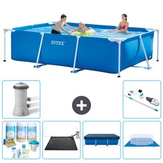 Intex Piscina Con Estructura Rectangular - 300x200x75 Cm - 7-piezas S21121