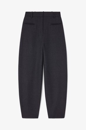 Ganni Grey Wool Suiting Pants - Size 34 Mixed