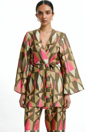 Diarrablu Short Duster in Caru Olive at Nordstrom, Size Xx-Large