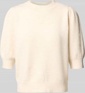 Vero Moda Comfort Fit Strickpullover mit Puffärmeln Modell DOFFY in Offwhite, Größe XL