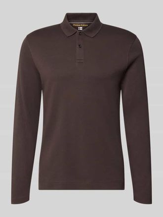 Christian Berg Regular Fit Poloshirt aus reiner Baumwolle in Schoko, Gr&ouml;&szlig;e 3XL