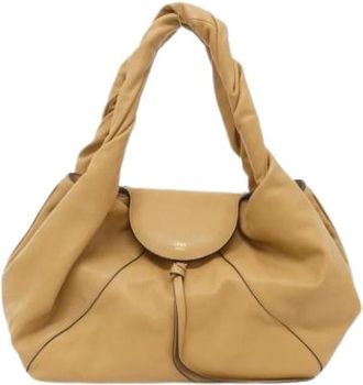 Fendi Pre-owned Vintage Schoudertas - Dames - Vintage Schoudertas - Beige - ONE Size - Leer - Vintage