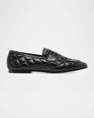 Sophique Essenziale Quilted Leather Penny Loafers