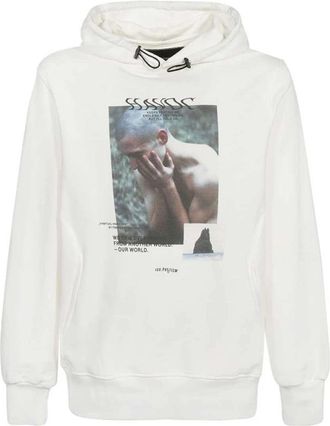 ISO.POETISM Cotton hoodie - Heren - Hoodies - Wit - L - Katoen - Hoodies & sweatvesten