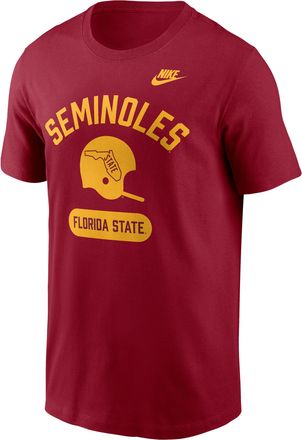 Nike Florida State Legacy Arch Helmet Nike Mens College T-Shirt in Red | N19969WFSH-FMQ