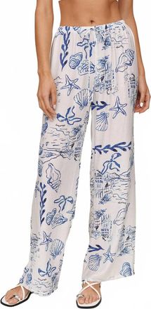 Bella Dahl Womens Wide Leg Beach Pants In Riviera Print