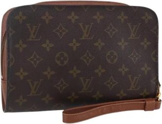 Louis Vuitton Pre-owned Clutches, female, Brown, Size: ONE SIZE Pre-owned Canvas Clutch
