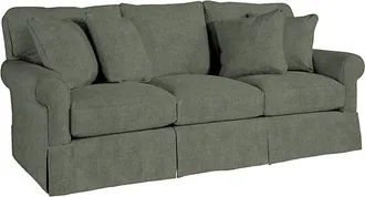 Ballard Designs Baldwin Upholstered Sofa - In Stock - Bennett Lichen Crypton - Ballard Designs