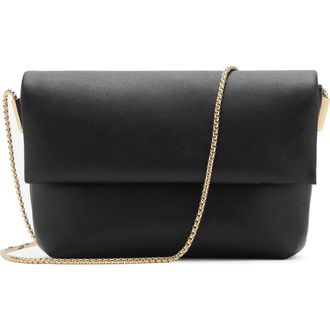 Mango Faux Leather Crossbody Bag in Black at Nordstrom