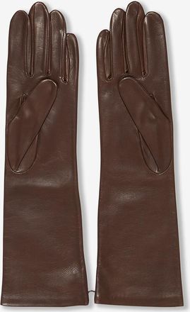 Agnelle Lange Nappaleder-Handschuhe Celia
