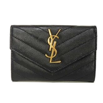 Saint Laurent Black Leather Bill Wallet (Bi-Fold) (Pre-Owned)