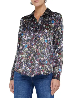 L'agence Lagence Tyler Silk Blouse