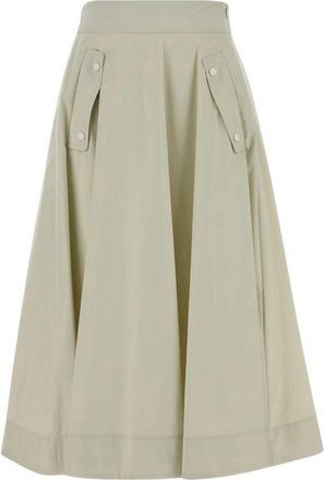 Herno Laminar Rok in 2L Gore-Tex - Dames - Midirokken - Beige - S - Nylon - Rokken