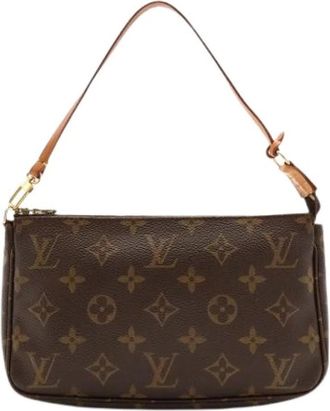 Louis Vuitton Pre-owned Monogram Pochette - Dames - Vintage Schoudertas - Bruin - ONE Size - Vintage