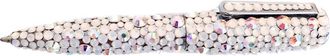 Ambrosia Paris Ambrosia White Silver Iridescent Swarovski Crystal Ball Point Pen