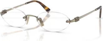 Miu Miu 53wv Vista Rimless Oval Lens Eyeglasses