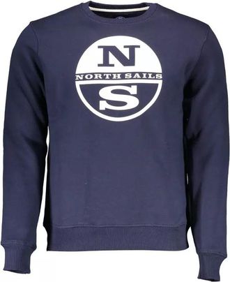North Sails Mens Crew Neck Sweatshirt Ns16229 - Dark Blue Cotton - Size X-Large
