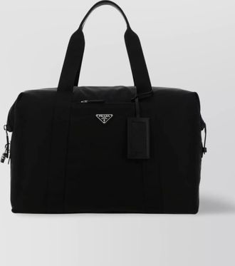 Prada nylon travel bag with detachable key ring