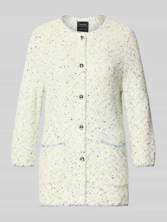 Marc Cain Strickjacke mit 3/4-Arm und aufgesetzten Taschen in Apfel, Gr&ouml;&szlig;e 36