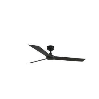 Faro Barcelona Ventilador sin luz aluminio negro mate 132x132x23.2 cm