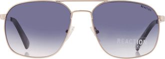 Kenneth Cole Reaction Blue Gradient Pilot Mens Sunglasses KC2970 31W 56