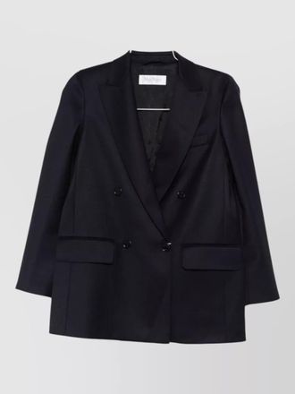 Max Mara wool jacket double breasted notch lapels