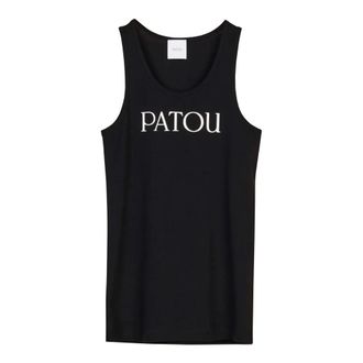 Patou Camiseta de Tirantes Ic&oacute;nica - Tops - Mujer - Negro - L