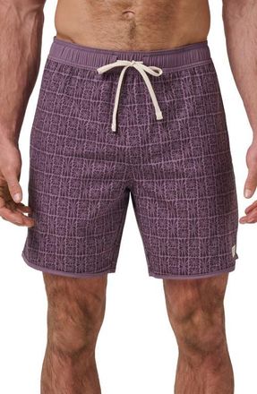 Travis Mathew Cabana Board Shorts in Moonscape at Nordstrom, Size Xx-Large