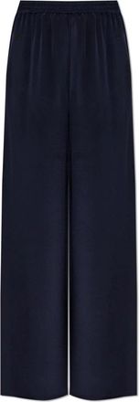 Max Mara Broeken, Dames, Blauw, XS, Satijn, Volonta Zijden Broek