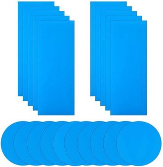 OEM Parches Autoadhesivos Para Reparar Colchones De Agua Y Botes Inflables, 10 Unidades, Pvc, Sumergibles, Parches De Reparaci&oacute;n