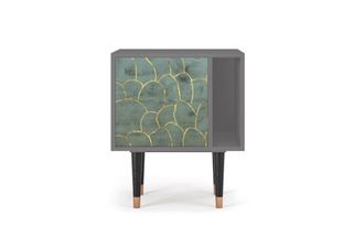 StoryZ Mesita de noche azul-verde 1 puerta L 58 cm