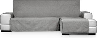 Eysa Funda de sofá chaise longue hidrófugo extra derecha gris oscuro 290 cm