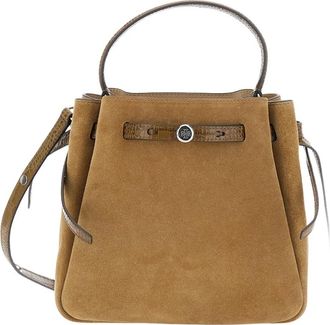 Tory Burch Romy Bucket Bag - Dames - Schoudertassen - Bruin - ONE Size - Leer - Tassen