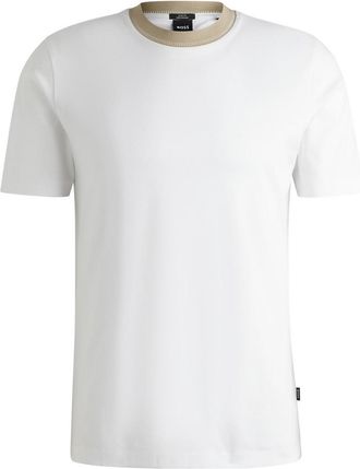 HUGO BOSS Heren Crew Neck Regular T-shirt (Wit)