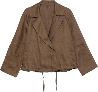 Brunello Cucinelli Drawstring-hem Notch-lapels Jacket