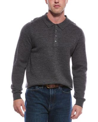 Magaschoni Merino Wool-Blend Johnny Collar Sweater